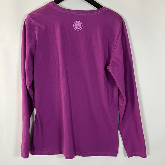 Life Is Good Crusher Tee Medium Eat Drink Be Merry Spell Out Gorpcore Outdoors - Picture 7 of 10